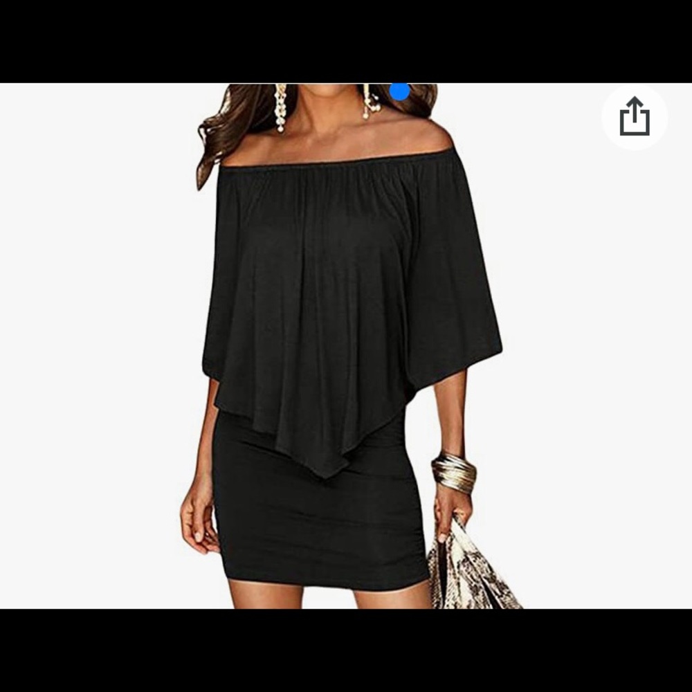 Women's Sexy Off Shoulder Multiple Layered Party Cocktail Mini Dress - NWT